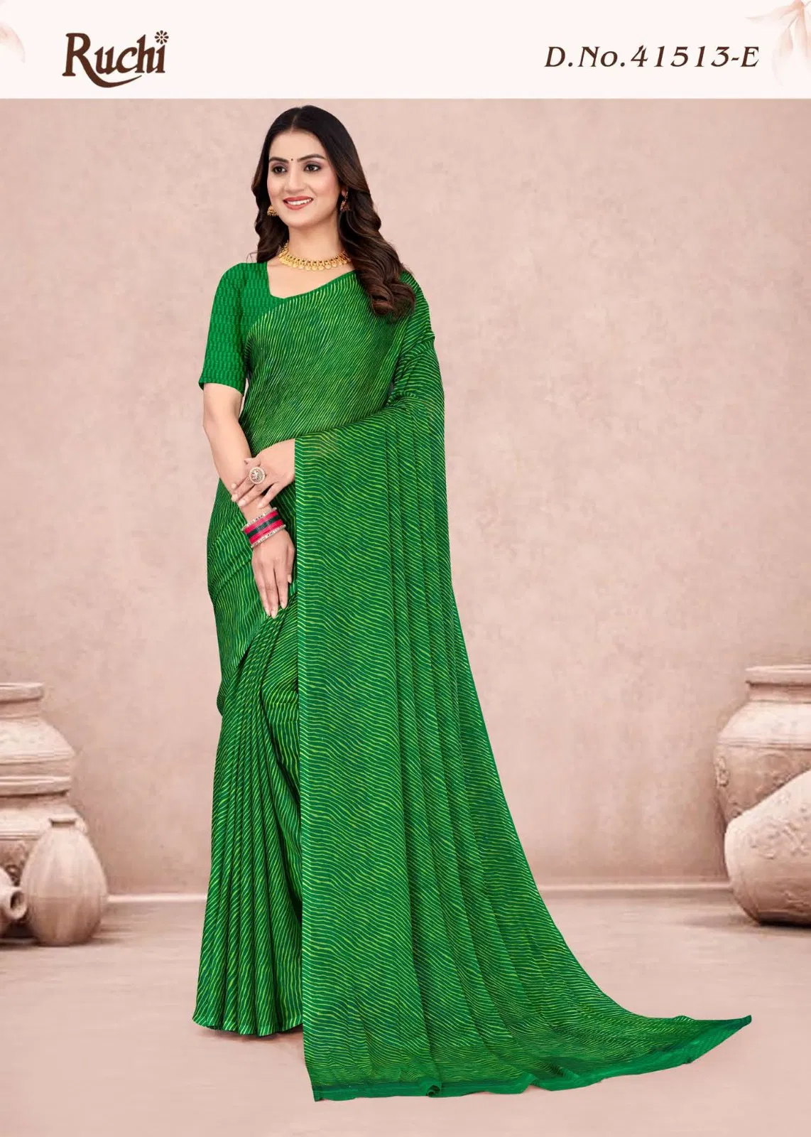 Star Chiffon Lehriya Vol 13 By Ruchi Chiffon Saree Orders In India